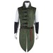 Green Vest With Belt And Bracers