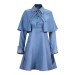 Blue Dress Cape And Hat Set