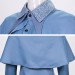 Blue Dress Cape And Hat Set
