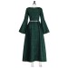 Green Dress With Waist Chain