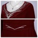 Rhaenyra Wine Red Dress