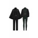Maki Zenin black and green cloak sets