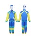 Retro 80s Blue (Top + Pants + Headband)