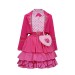 Descendants: The Rise Of Red Pink Princess Set (Dress + Jacket + Bag + Belt)