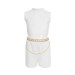 Huntrix Stage E - White Crop Top & Shorts