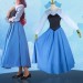 Ariel Blue Dress On Model
