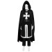 Full Set - Black Tunic, White Cross, Black Cloak