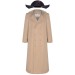Beige Overcoat And Hat