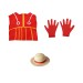 Coat, Gloves & Straw Hat