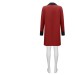 Vivian Red Coat Back View