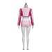 Peach Racing Suit Set