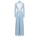 Blue Cutout Gown