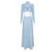 Blue Cutout Gown