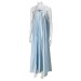Light Blue Pleated Dress