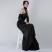 Padme Black Gown Set