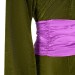Green Velvet Hooded Dress