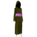 Green Velvet Hooded Dress