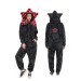 Stranger Things Black Demogorgon Fleece Jumpsuit