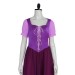 Deep Purple Dress With Flower Wreath