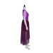 Deep Purple Dress With Flower Wreath