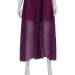 Deep Purple Dress With Flower Wreath