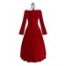 Red Velvet Dress