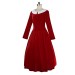 Red Velvet Dress