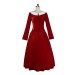 Red Velvet Dress