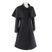 Black Caped Coat