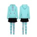 Wreck-It Ralph Vanellope Set (Hoodie + Leggings + Skirt + Hair Clips)