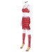 Top, Skirt And Leg Warmers Set