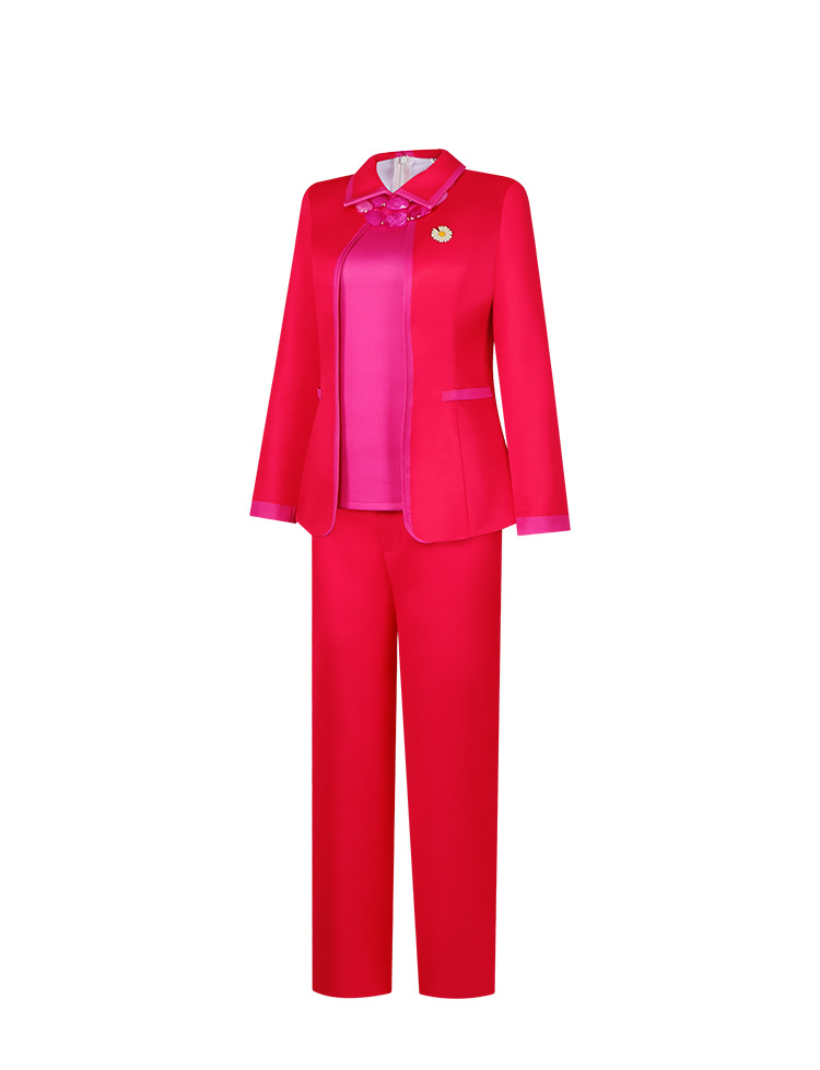 Aunt Gladys red suit