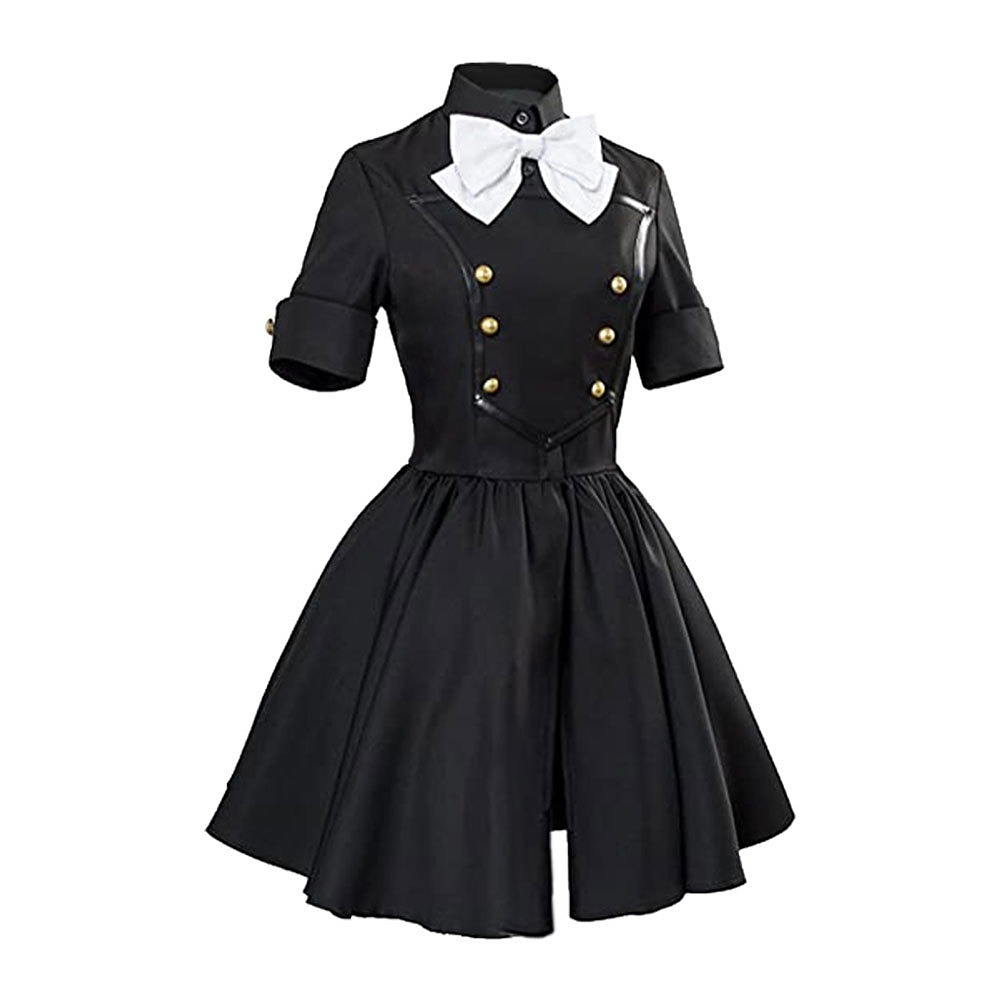Fate/Apocrypha Astolfo black double-breasted dress with white bow