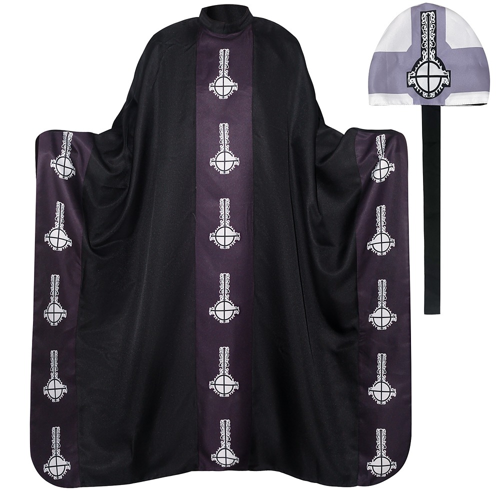 Ghost Papa Emeritus black robe and mitre hat cosplay costume