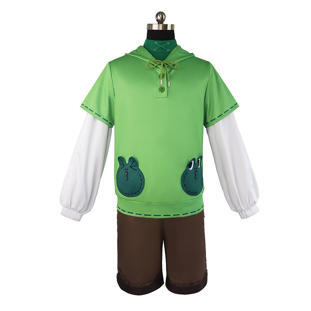 Identity V LEONARD Fire Investigator frog cosplay costume front view