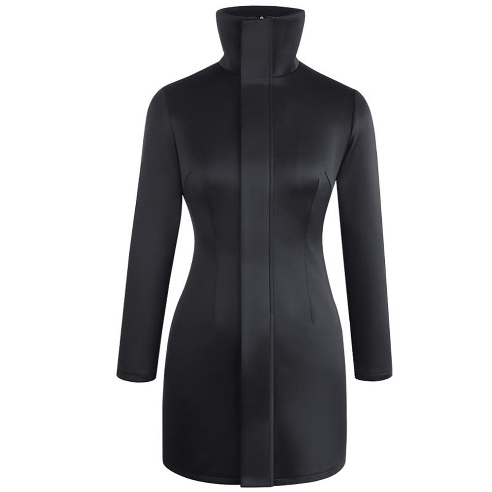Jujutsu Kaisen Satoru Gojo female cosplay coat dress in black with round sunglasses