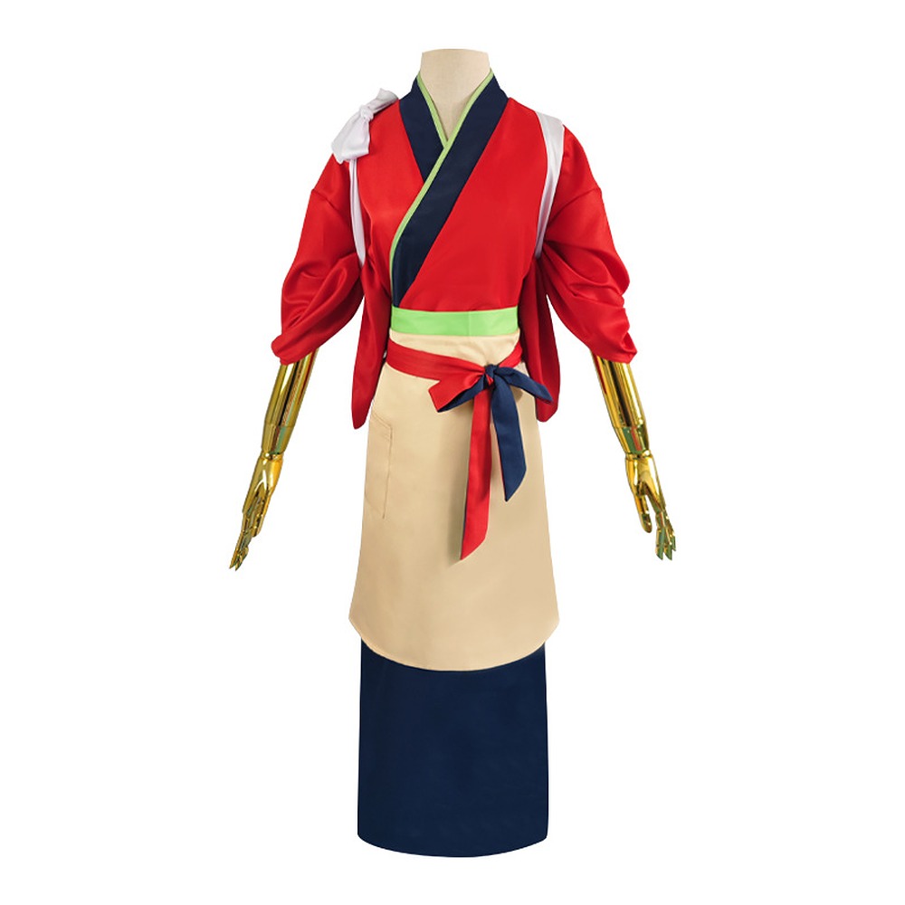 Chisato Nishikigi red Café LycoReco kimono cosplay uniform