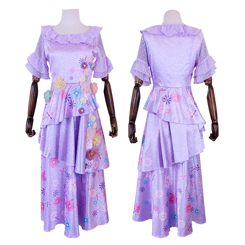 Isabela purple dress