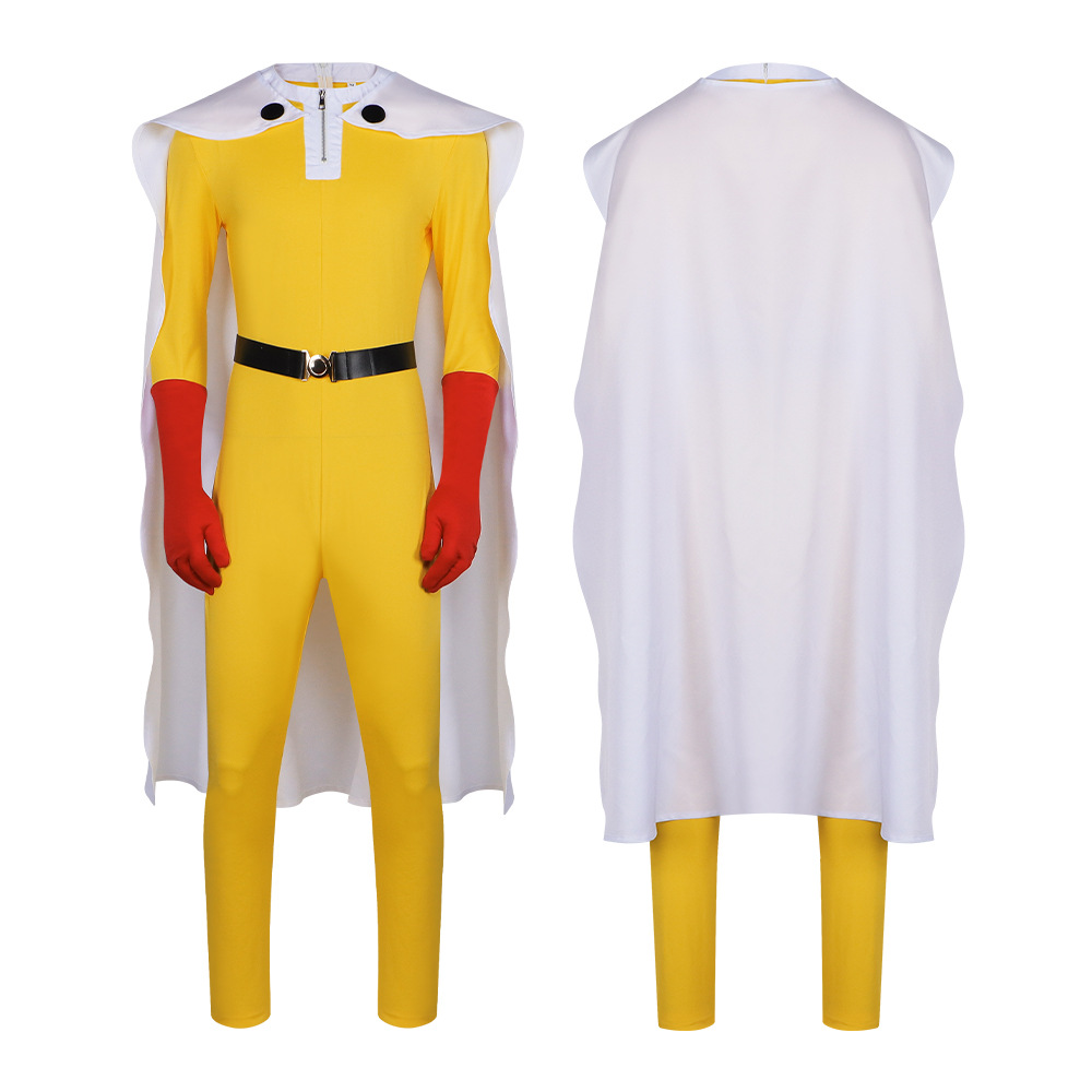 Saitama hero suit with cape