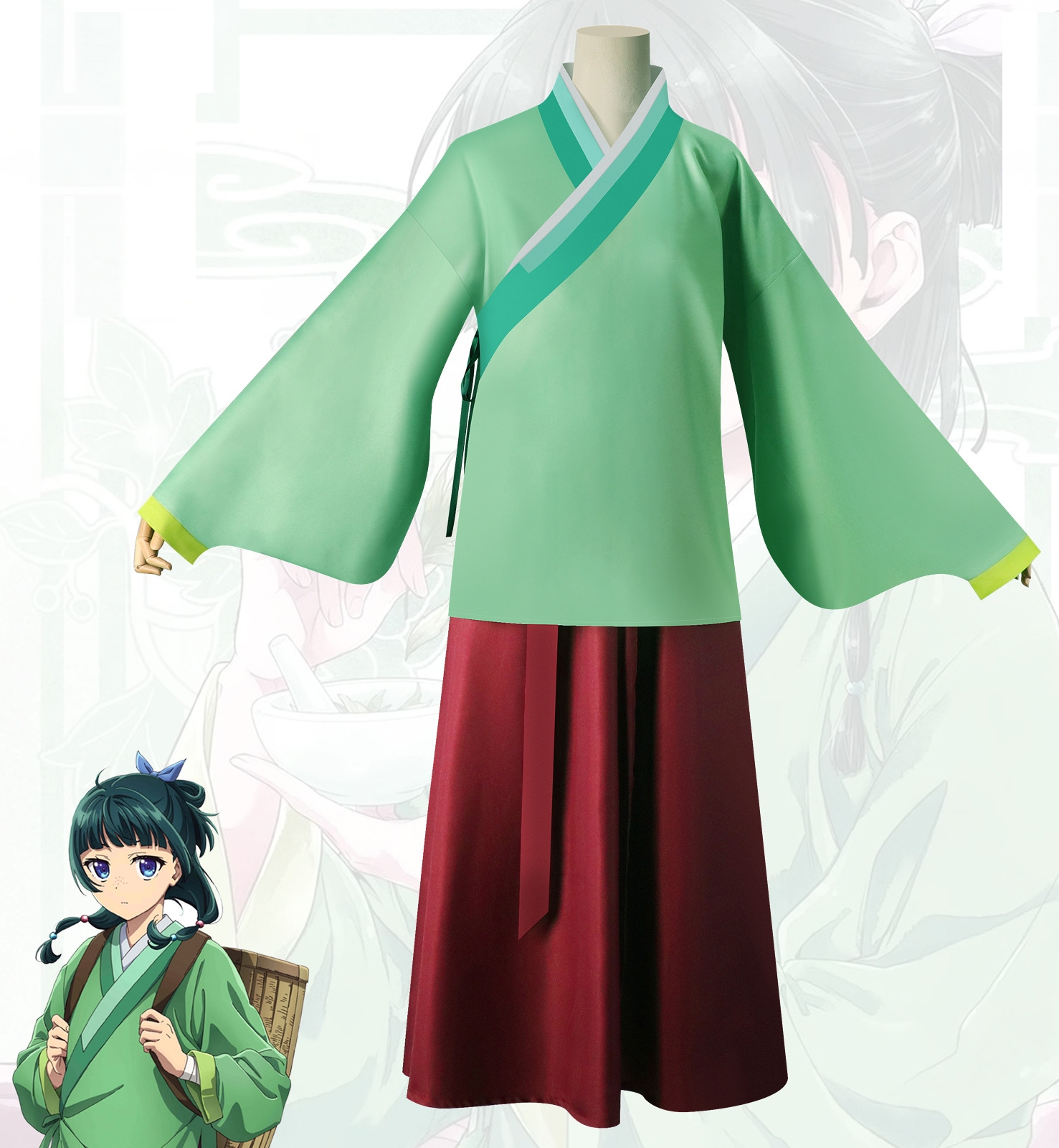 Maomao green dress