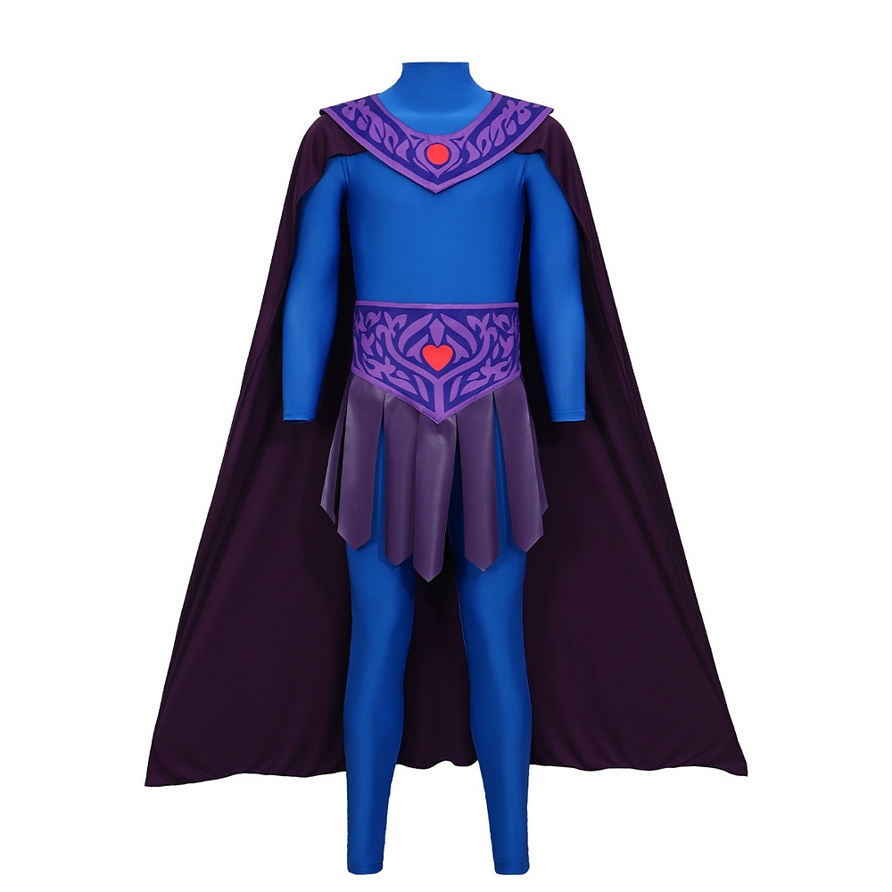 Skeletor bodysuit with cape