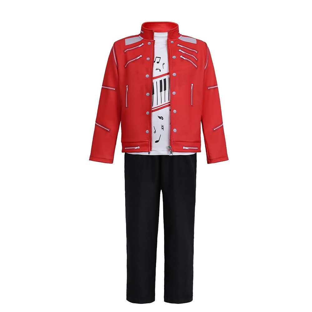 Michael Jackson red printed costume