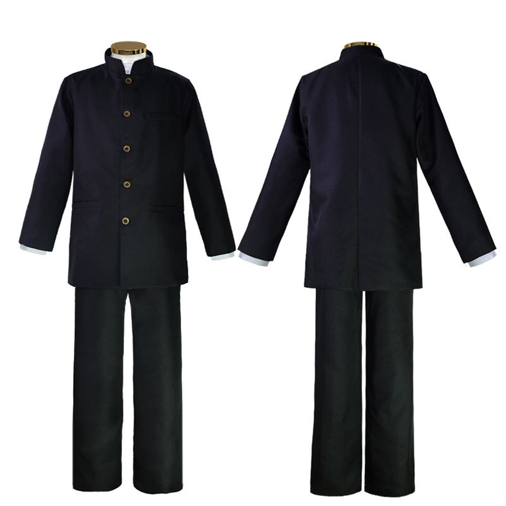 Mob Psycho 100 Shigeo Kageyama black gakuran costume front and back