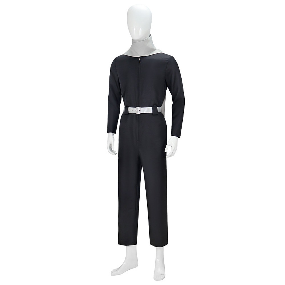 My Hero Academia Shota Aizawa Eraser Head cosplay black jumpsuit with grey scarf