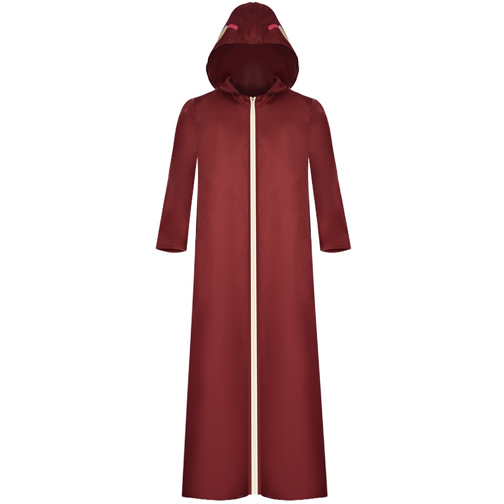 Naruto Shippuden Kabuto Yakushi dark red hooded long cloak cosplay costume
