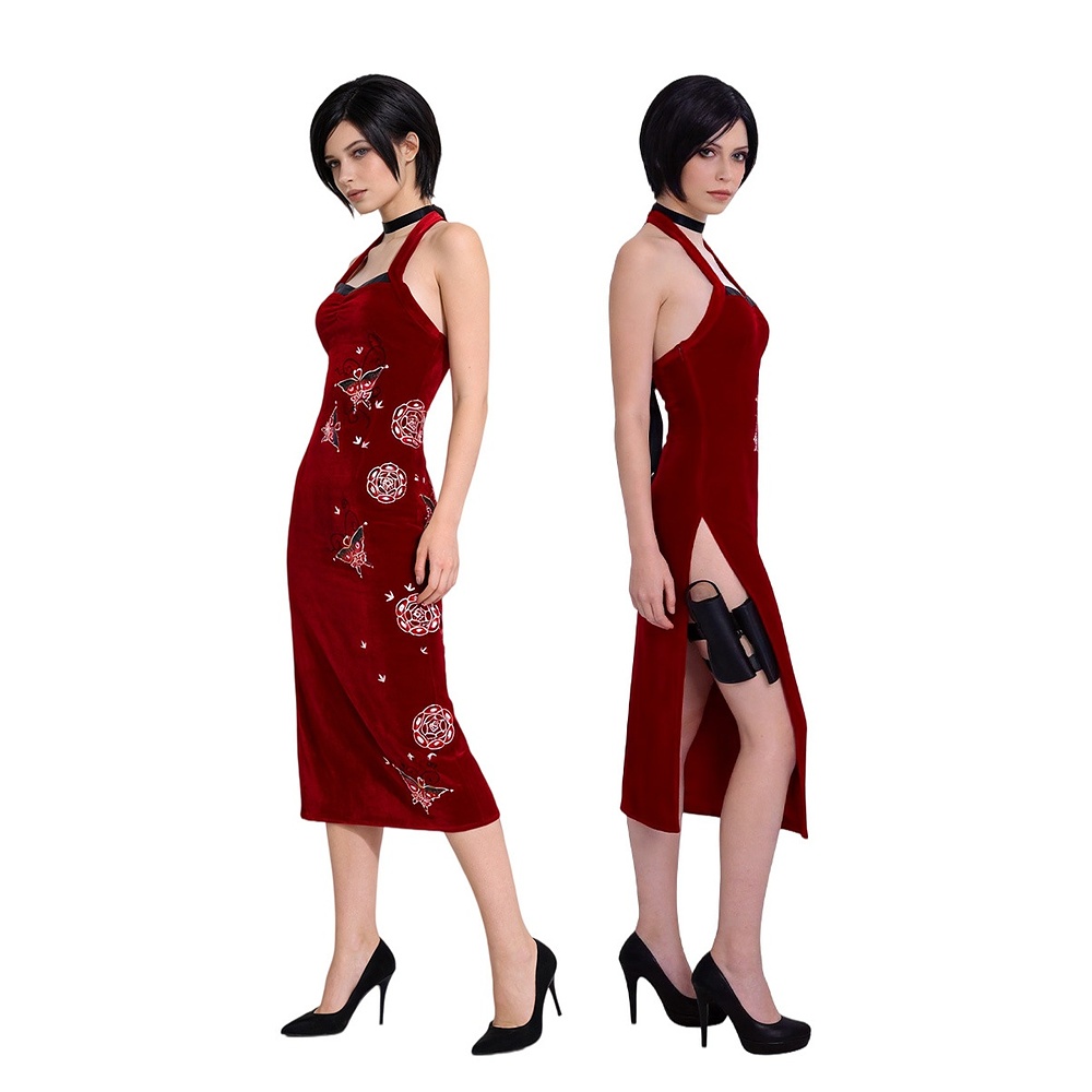 Ada Wong red dress cosplay