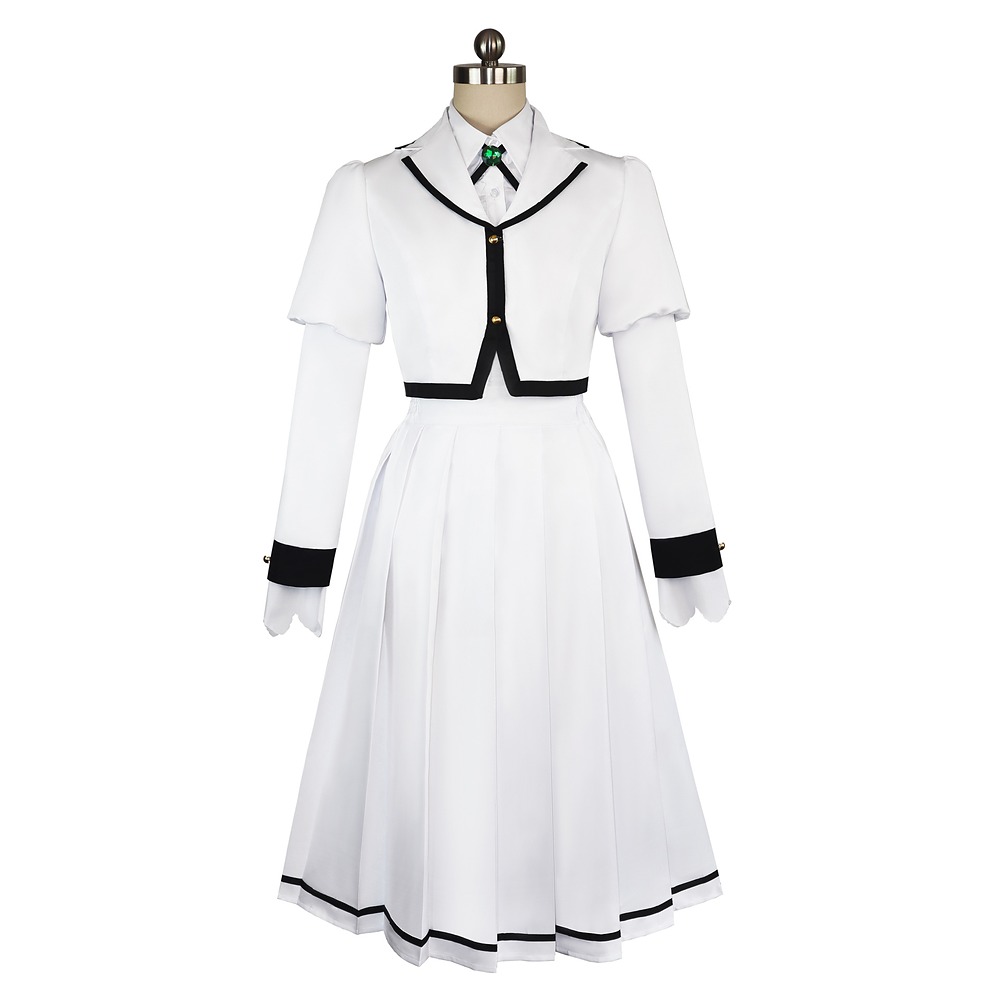 Otoha Kurogane white school uniform cosplay costume from Rock Is a Lady's Modesty