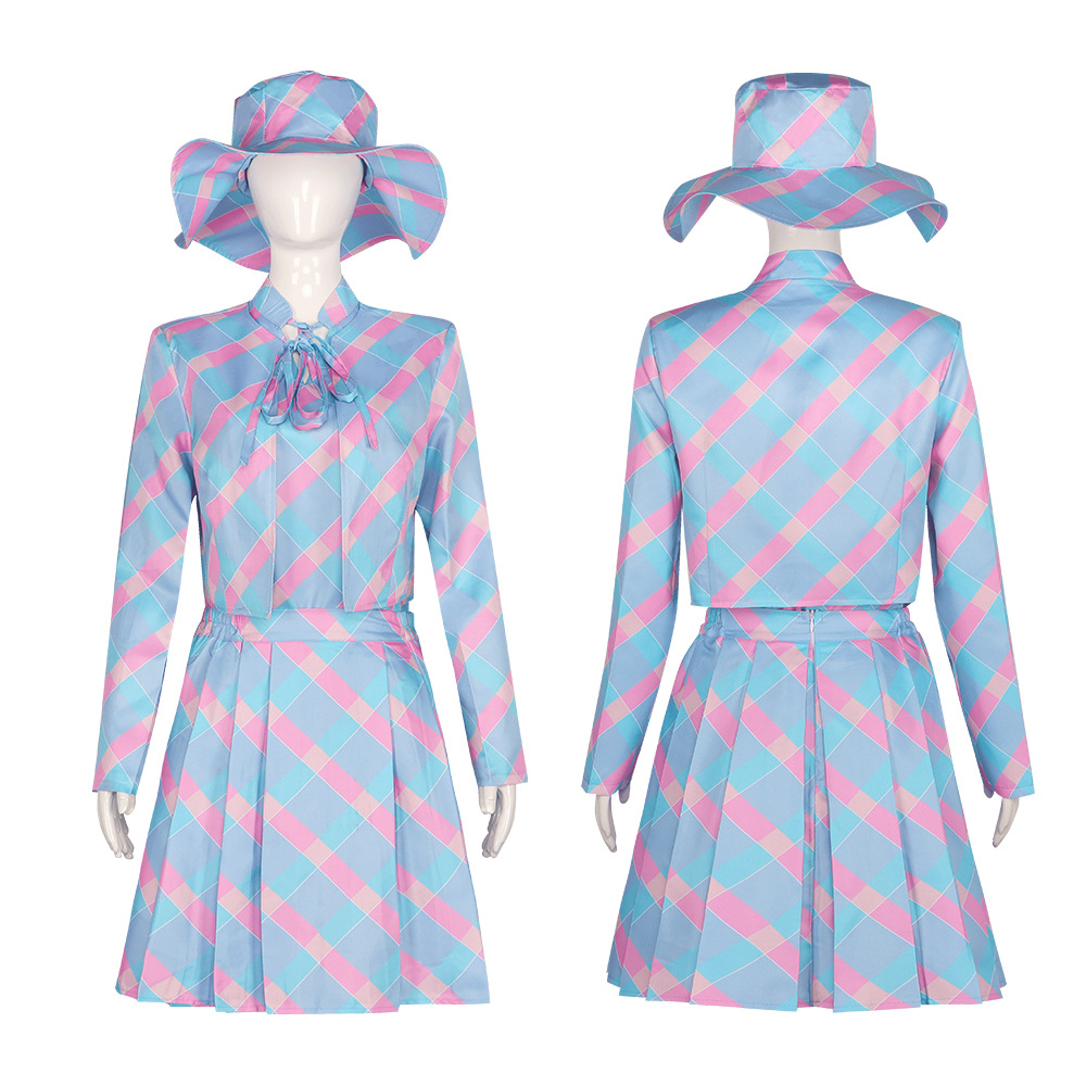 Barbie pastel plaid suit
