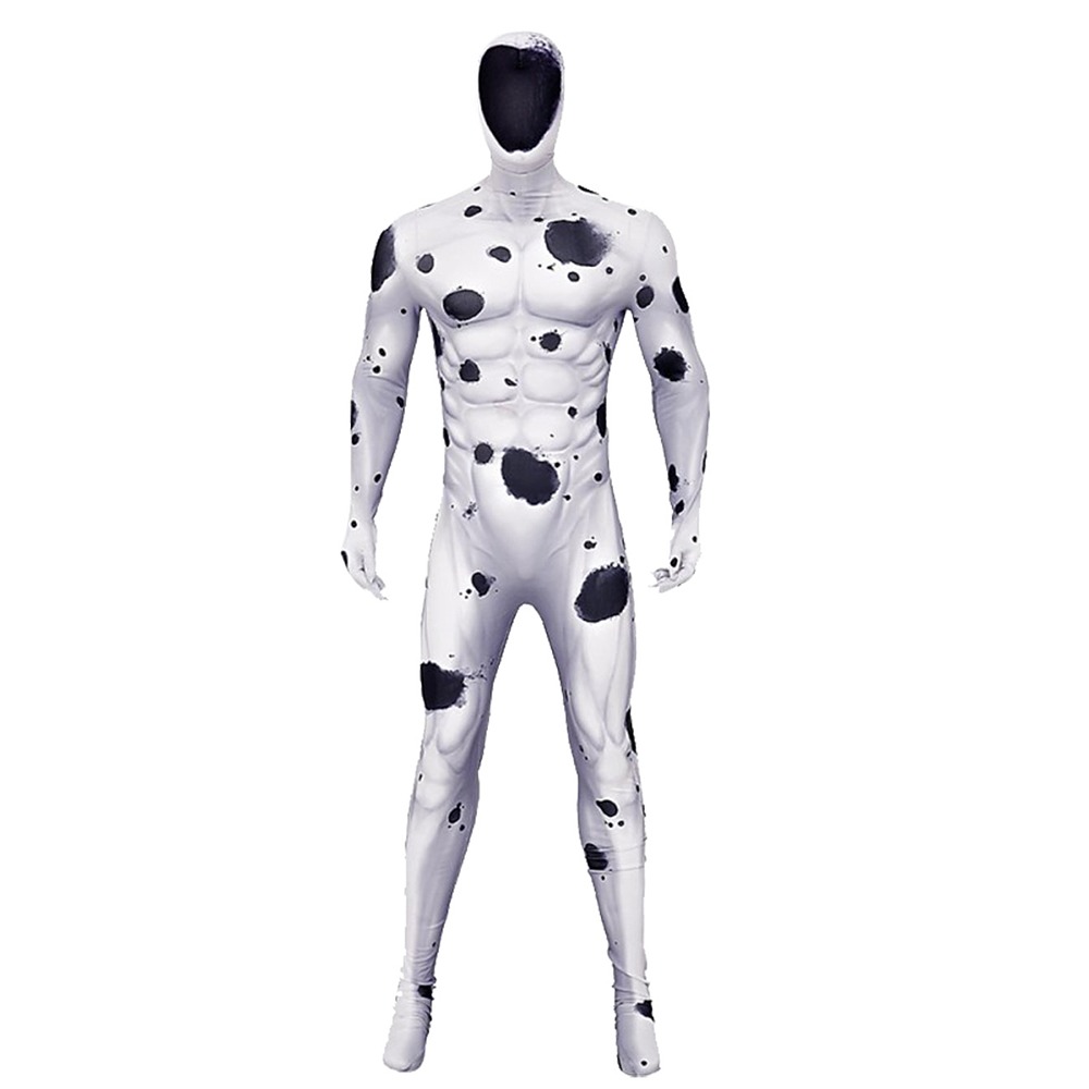 The Spot black and white cosplay jumpsuit with hood
