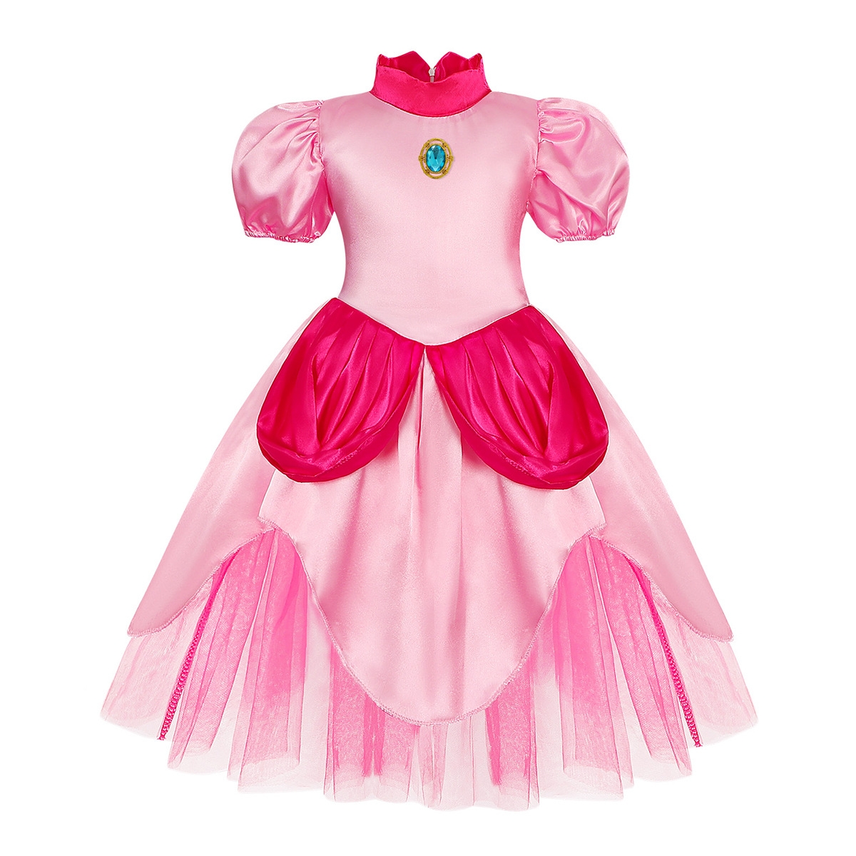 Peach pink dress